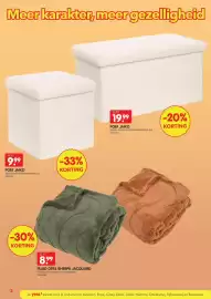 Yess folder Pagina 2: Plaid opal sherpa jacquard €8,99, Poef jaiko €19,99