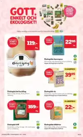 Hemköp reklamblad vecka 43 Sida 14: Garant kikärter €22,00, Garant ekologiskt ris €39,95