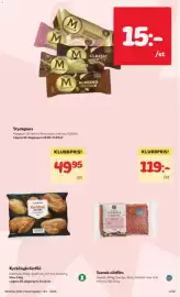 Hemköp reklamblad vecka 43 Sida 2: Garant nötfärs €148,75, Magnum €15,00