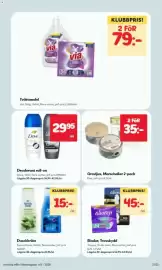 Hemköp reklamblad vecka 43 Sida 21: Dove deodorant roll-on €29,95, Gravljus, Marschaller 2-pack €35,00