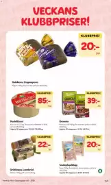 Hemköp reklamblad vecka 43 Sida 3: Arla Hushållsost €85,00, Paulüns granola €39,00