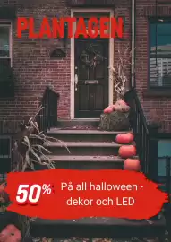Plantagen annonsblad Sida 1: 165 YORK STREET % På all halloween - 50% dekor och LED
