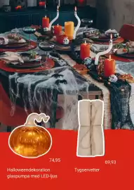 Plantagen annonsblad Sida 2: Halloweendekoration 74,95 69,93 Tygservetter glaspumpa med LED-ljus
