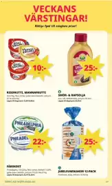 Tempo reklamblad vecka 43 Sida 4: Arla smör- & rapsolja €25,00, Jubileumskakor €25,00