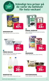Tempo reklamblad vecka 43 Sida 6: Bordsvatten €20,00, Abba middagsklart €47,00