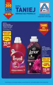 ALDI gazetka | ALDI Ceny w dół! Strona 16: Płyn do prania tkanin kolorowych / tkanin czarnych Perwoll €32,99