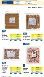 METRO Prospekt woche 43 Seite 12: Guanciale Sticks €10,99, Aro Gelderländer Bauchspeck €7,49