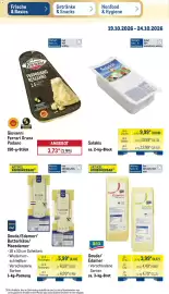 METRO Prospekt woche 43 Seite 14: Gouda/Edamer €3,99, Gouda/Edamer/Butterkäse/Maasdamers €5,99