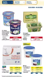 METRO Prospekt woche 43 Seite 15: Dr. Oetker Crème fraîche/ Crème légère/ Creme Vega €0,93, Milram Fruchtjoghurt €9,39