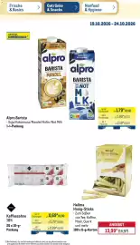 METRO Prospekt woche 43 Seite 35: Hellma Honig-Sticks €13,99, Alpro Barista €1,79