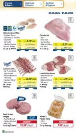 METRO Prospekt woche 43 Seite 6: SMART CHEF Lammkotelett €20,49, Lammhinterhaxen €13,49