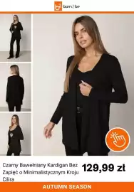 Born2be gazetka tydzień 42 Strona 3: Czarny bawełniany kardigan bez zapięć o minimalistycznym kroju Cilira €129,99