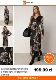 Born2be gazetka tydzień 42 Strona 8: Czarna kopertowa sukienka z wiskozą w kwiatowy wzór Guinesa born2be €199,99