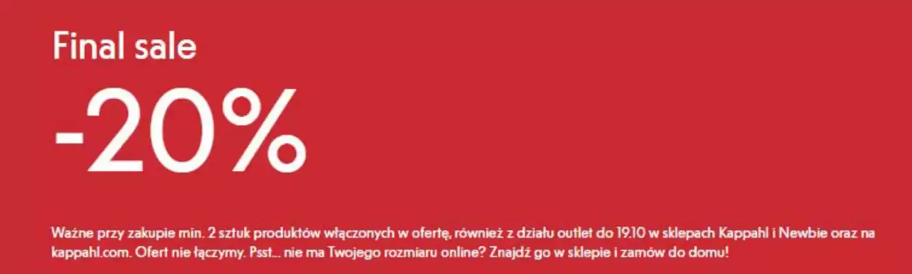 KappAhl gazetka (ważność do 19-10)