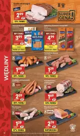 Delikatesy Centrum gazetka tydzień 43 Strona 14: Kabanosy Exclusive Tarczyński €4,99, Parówki Berlinki €3,99