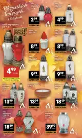 Delikatesy Centrum gazetka tydzień 43 Strona 36: Znicz nagrobkowy LUKS 264K €8,99, Znicz nagrobkowy LW P-3 €4,99