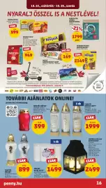 PENNY akciós újság hét 43 Oldal 20: Lámpás 3 db led gyertyával €2.499,00, Temetői mécses €399,00