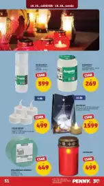 PENNY akciós újság hét 43 Oldal 36: Led-es mécses €499,00, ProGarden virágkötészet tűzőhab €449,00