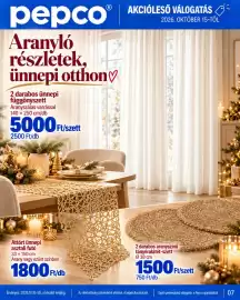 Pepco akciós újság Oldal 7: pepco R Aranyló részletek. ünnepi otthon♡ 2 darabos ünnepi függönyszett Aranyszálas varrással