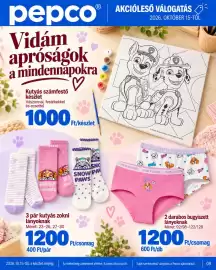 Pepco akciós újság Oldal 9: Paw Patrol bugyiszett €1.200,00, Paw Patrol kutyás zokni €1.200,00