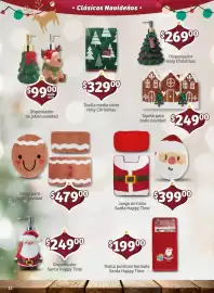 Folleto Soriana Mercado Página 22: Dispensador Holy Christmas €269,00, Toalla pullman bordada Santa Happy Time €199,00