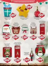 Folleto Soriana Mercado Página 23: Toalla Pullman bordada soldadito Happy Time €199,00, Dispensador roja navidad €9.900,00