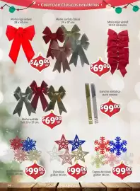 Folleto Soriana Mercado Página 26: Estrellas glitter €99,00, Copos de nieve glitter €99,00