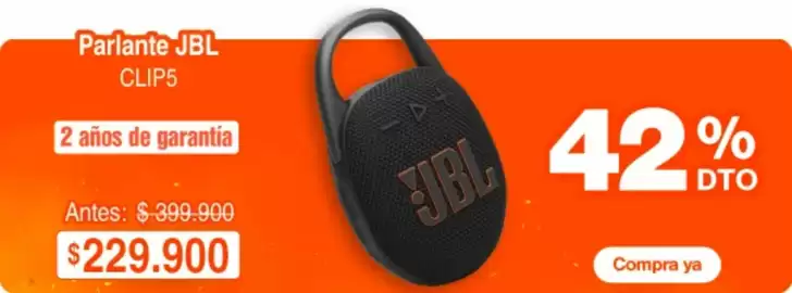 Catálogo Alkosto Página 1: Parlante clip5 €229.900,00