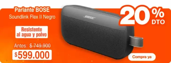 Catálogo Alkosto Página 2: Bose - soundlink flex ii negro €599.000,00