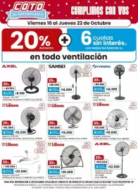 Catálogo Coto semana 42 Página 1: Sansei - ventilador de pie vpn18635n €89.994,00, Ventilador de pie ivp20 €89.994,00