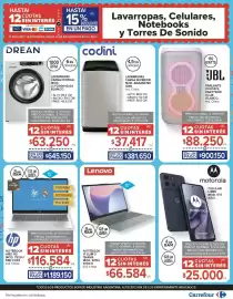 Catálogo Carrefour semana 42 Página 33: Lenovo notebook ip slim 3 €66.584,00, Motorola celular libre mod. g17 azul €25.000,00