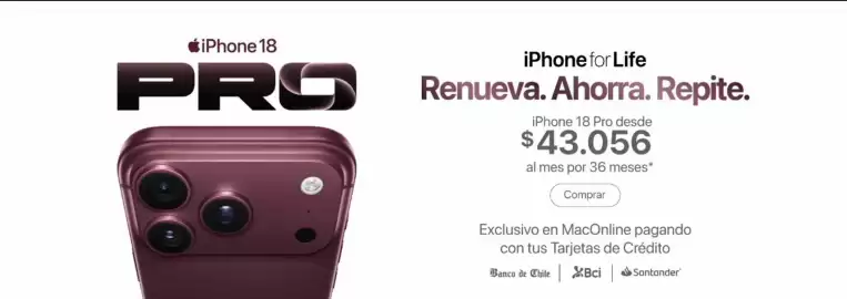 Catálogo MacOnline Página 1: Iphone for life renueva. ahorra €43.056,00