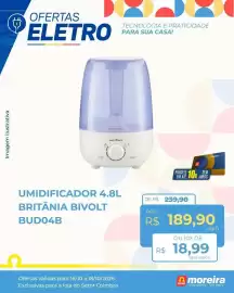 Catálogo Hiper Moreira Página 5: Umidificador 4.8l britânia bivolt bud04b €189,90