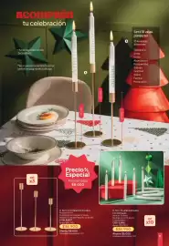 Catálogo Nova Venta Página 25: Set x3 candelabros dorados €34.900,00, Set x10 velas plateadas con mensajes €24.900,00