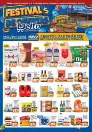 Catálogo Delta Supermercados Página 1: Linguiça Toscana Seara €14,98, Lasanha mamma d'alva sabores €6,99