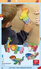 ALDI folder | Speelgoed Pagina 6: 2+ ww FSC www.bc.org TOY ino Houten figuurpuzzel Per stuk. ALDI 10 10 LEUK VOOR 'T KIND