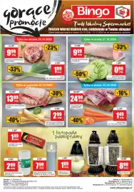 Bingo gazetka Strona 1: Żeberka wieprzowe paski €13,99, Polędwiczki wieprzowe €24,99