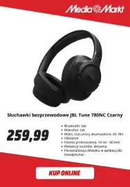 Media Markt gazetka Strona 4: Słuchawki bezprzewodowe Jbl Tune 780NC Czarny €259,99