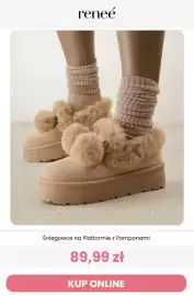 Renee magazyn tydzień 42 Strona 8: Śniegowce na platformie z pomponami Renee €89,99