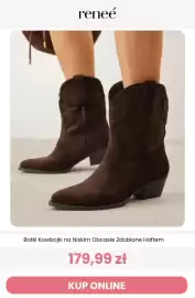 Renee magazyn tydzień 42 Strona 3: Botki kowbojki na niskim obcasie zdobione haftem Renee €179,99