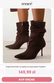 Renee magazyn tydzień 42 Strona 5: Drapowane botki na szpilce ze szpiczastym noskiem Reneé €149,99