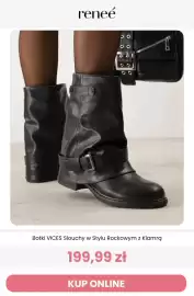 Renee magazyn tydzień 42 Strona 6: Botki Vices Slouchy w stylu rockowym z klamrą €199,99