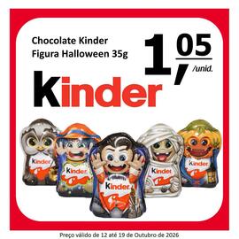 Folheto Mota Reis Página 12: Chocolate Kinder Figura Halloween €1,05