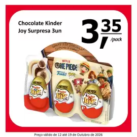 Folheto Mota Reis Página 10: Chocolate Kinder Joy Surpresa 3un €3,35