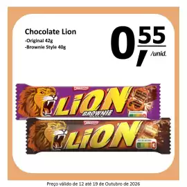 Folheto Mota Reis Página 2: Chocolate Lion -Original 42g -Brownie Style 40g Nestle 055 LIONS BROWNIE STYLE Nestle