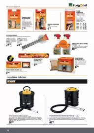 Folleto Ferrcash Página 10: Aspirador/soplador cenizas 143202 €39,95, Fuegonet - adhesivo refractario 149098 €6,75