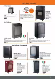 Folleto Ferrcash Página 11: Estufa de pantalla infrarrojos 144653 €44,95, Estufa gas llama azul 23044582 €159,00