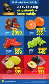 Lidl akciós újság hét 43 Oldal 10: Lidl mandarin €555,00, Kápia paprika €699,00