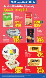 Lidl akciós újság hét 43 Oldal 11: Rama kenőmargarin €479,00, Bords Eve Margarin €589,00