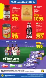 Lidl akciós újság hét 43 Oldal 14: Freshona darabolt ananász €519,00, Pöttysös ízesített tejital €299,00